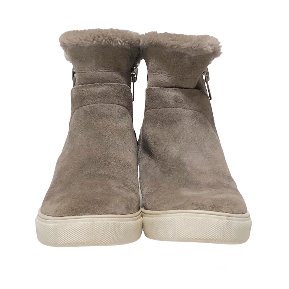 Steve Madden Cacia Leather Hidden Wedge Boots - Picture 2 of 16